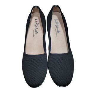 LifeStride Women's Wedge Loafer Memory Foam 11 Office Career Preppy Academia Y2K